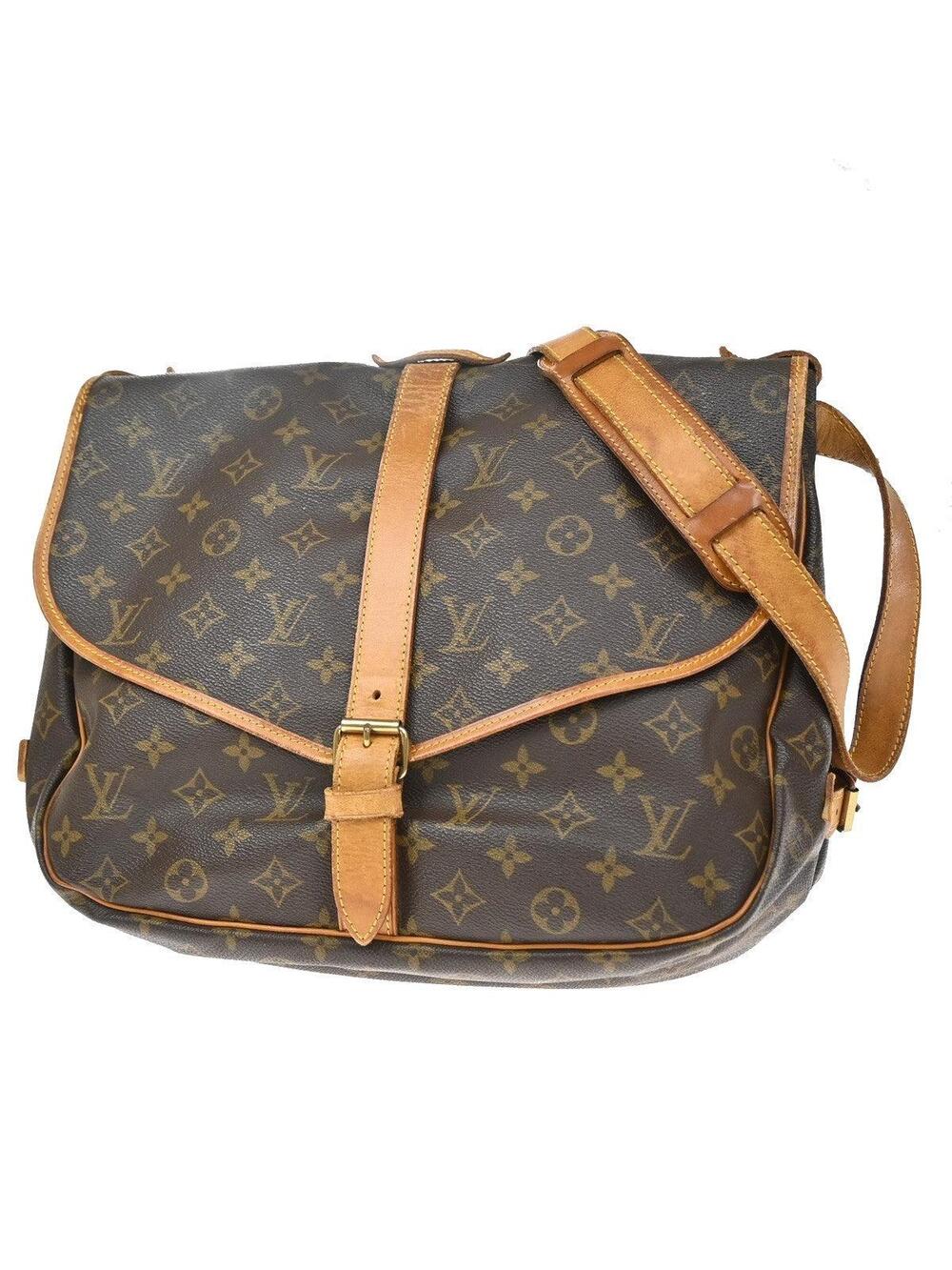 Louis Vuitton Saumur Handbag Canvas 35 #375023L77B